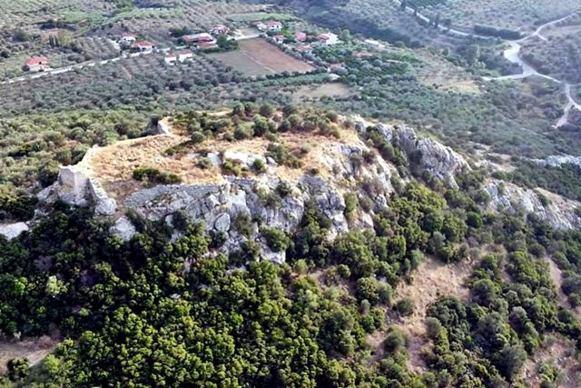 Kazarma - Aerial view of Acropolis from the NorthWest